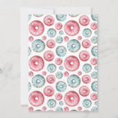 Moderne Minimalistische Donut Two Sweet Birthday Einladung (Rückseite)