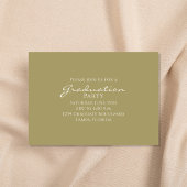 Moderne Minimalistische Double Graduation Party Go Einladung