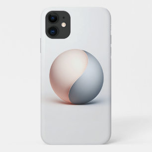 Moderne Minimalistische Dual-Ton-Kugel-Kunst - Ele Case-Mate iPhone Hülle