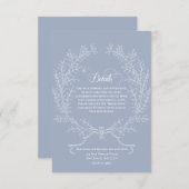 Moderne, Minimalistische, dunkelblaue und weiße De (Vorne/Hinten)