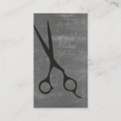 Moderne Minimalistische Dunkelgrauschere Friseurst Visitenkarte (Vorderseite)