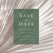 Moderne Minimalistische dunkle Seiten Save the Dat Einladung