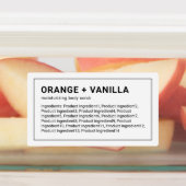 Moderne, Minimalistische, dünne, schwarze Grenzkom Etiketten (Befestigt)