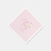 Moderne minimalistische Dusche Little Bunny Girl B Serviette (Ecke)