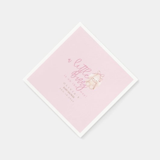 Moderne minimalistische Dusche Little Bunny Girl B Serviette (Ecke)