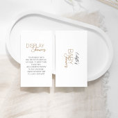 Moderne Minimalistische Dusche mit weißer Babydusc Begleitkarte