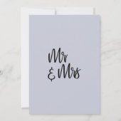 Moderne Minimalistische Dusty Blue Celebrate mit u Einladung (Rückseite)