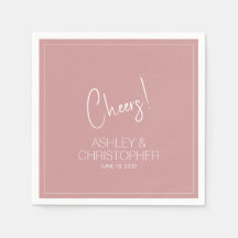 Moderne Minimalistische Dusty-Rose-Hochzeit