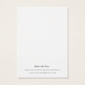 Moderne Minimalistische Earring Display Card (Rückseite)