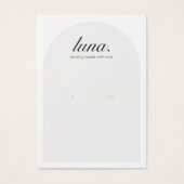 Moderne Minimalistische Earring Display Card (Vorderseite)