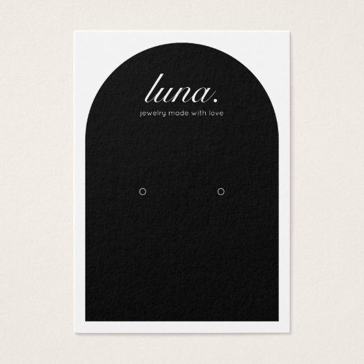 Moderne Minimalistische Earring Display Card (Vorderseite)