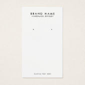 Moderne Minimalistische Earring Display Card (Vorderseite)