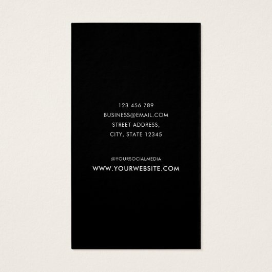 Moderne Minimalistische Earring Display Card (Rückseite)