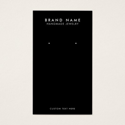 Moderne Minimalistische Earring Display Card (Vorderseite)