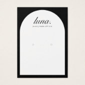 Moderne Minimalistische Earring Display Card (Vorderseite)