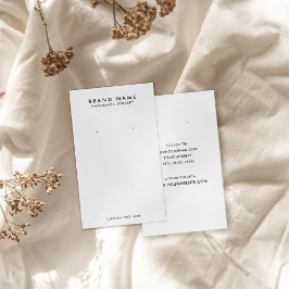 Moderne Minimalistische Earring Display Card