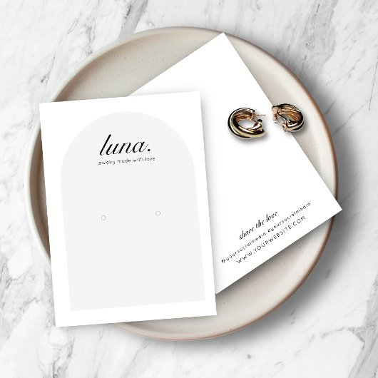 Moderne Minimalistische Earring Display Card