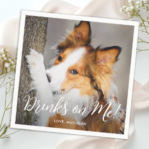Moderne Minimalistische Einfach-Hundeseihe mit ind Serviette