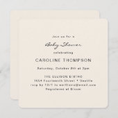 Moderne Minimalistische, einfache Babydusche Elfen Einladung (Vorne/Hinten)