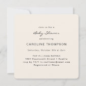 Moderne Minimalistische, einfache Babydusche Elfen Einladung (Vorderseite)