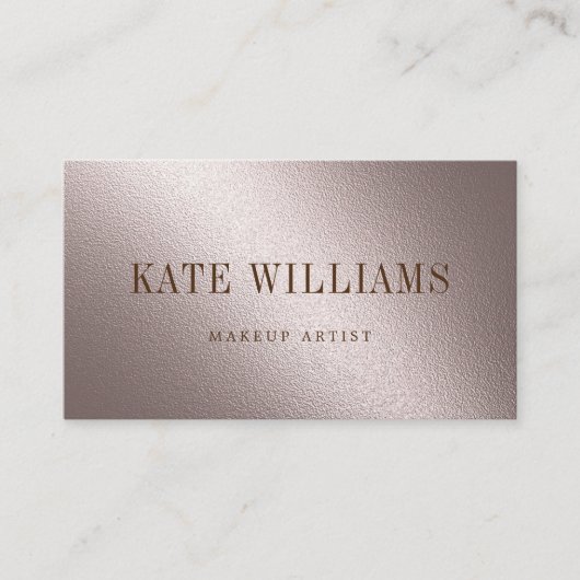 Moderne minimalistische, einfache berufliche Leuch Visitenkarte (Vorderseite)