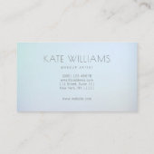 Moderne minimalistische, einfache berufliche Leuch Visitenkarte (Rückseite)