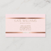 Moderne minimalistische, einfache berufliche Leuch Visitenkarte (Rückseite)