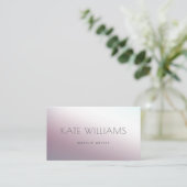 Moderne minimalistische, einfache berufliche Leuch Visitenkarte (Stehend Vorderseite)