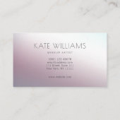 Moderne minimalistische, einfache berufliche Leuch Visitenkarte (Rückseite)