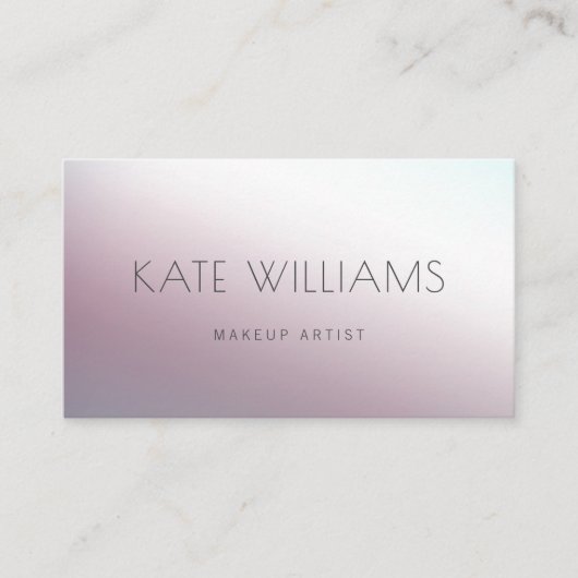 Moderne minimalistische, einfache berufliche Leuch Visitenkarte (Vorderseite)