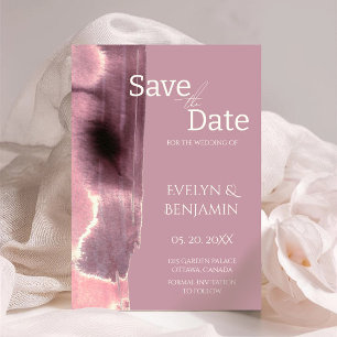 Moderne, Minimalistische, einfache, Dusty Rose Mau Save The Date