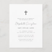 Moderne Minimalistische Einfache Gedenkfeier Postkarte (Vorderseite)