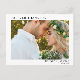 Moderne Minimalistische Einfache Hochzeit für imme Postkarte