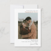 Moderne Minimalistische Einfache Hochzeit mit dopp Einladung (Vorderseite)