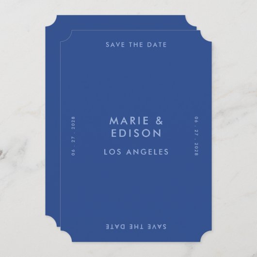 Moderne Minimalistische Einfache Hochzeit retten d Einladung (Vorne/Hinten)