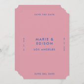 Moderne Minimalistische Einfache Hochzeit retten d Einladung (Vorne/Hinten)