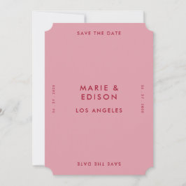 Moderne Minimalistische Einfache Hochzeit retten d Einladung