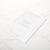 Moderne Minimalistische Einfache Hochzeit retten d Folieneinladung (Gedreht)