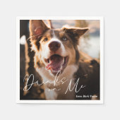 Moderne Minimalistische Einfache Hochzeit Serviette (Vorderseite)