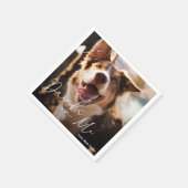 Moderne Minimalistische Einfache Hochzeit Serviette (Ecke)