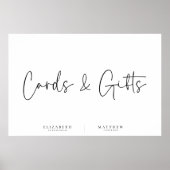 Moderne Minimalistische Einfache Hochzeitskarten & Poster (Vorne)