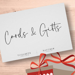 Moderne Minimalistische Einfache Hochzeitskarten & Poster