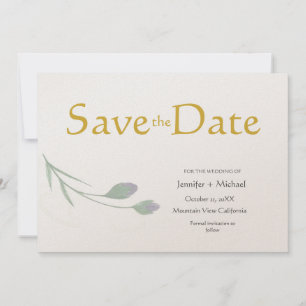 Moderne minimalistische einfache Kalligrafie-Schri Save The Date