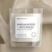 Moderne, Minimalistische, einfache Kerzen Quadratischer Aufkleber