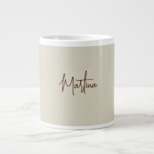 Moderne minimalistische einfache kreative Kalligra Jumbo-Tasse