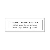 Moderne Minimalistische, einfache Navy-Square-Gren Permastempel (Design)