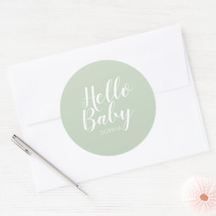 moderne, minimalistische, einfache niedliche Babyd Runder Aufkleber