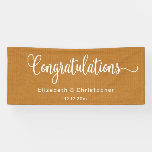 Moderne Minimalistische, einfache Orange Herzliche Banner (Horizontal)