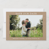 Moderne Minimalistische Einfache Rett unserer Date Save The Date (Vorderseite)