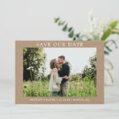 Moderne Minimalistische Einfache Rett unserer Date Save The Date (Stehend Vorderseite)